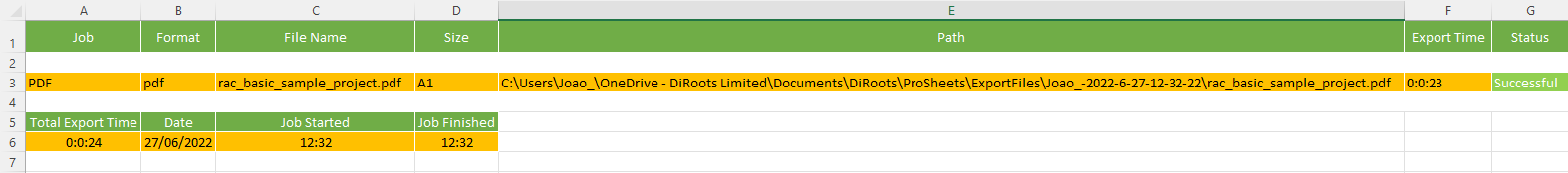 ProSheets Revit导出报告在Excel